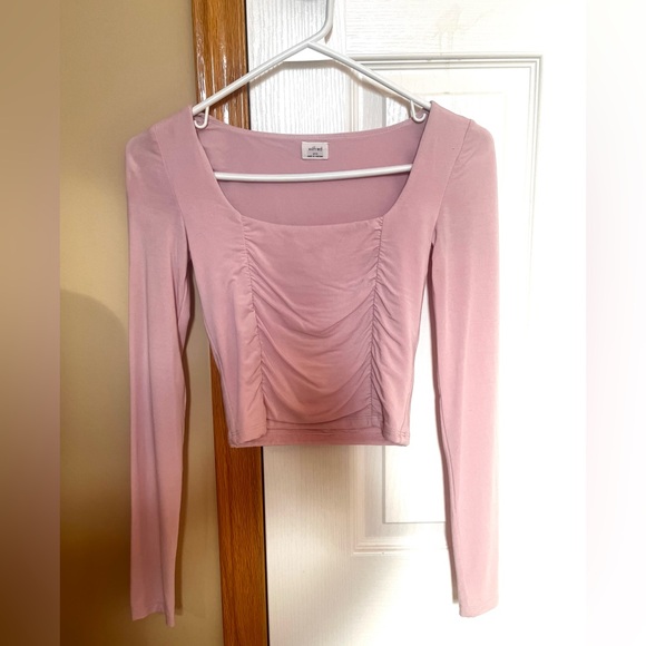 Aritzia Wilfred Lydia Top XXS Poetic Pink - Picture 2 of 5